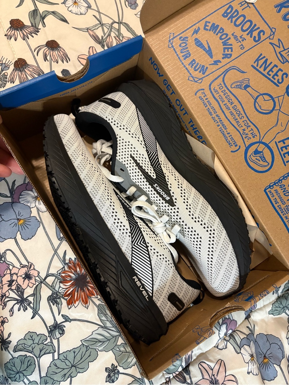 Brooks Women’s Running Shoes — White and Black